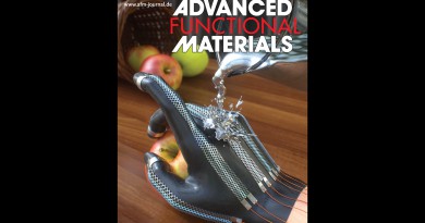 Cover article in Advanced Functional Materials on liquid metal coated kirigami Cover article in Advanced Functional Materials on liquid metal coated kirigami