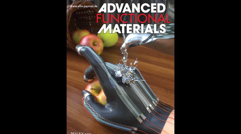 Cover article in Advanced Functional Materials on liquid metal coated kirigami